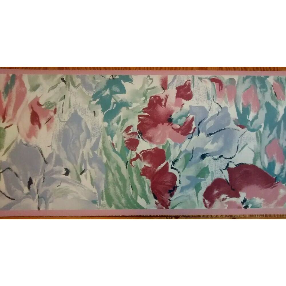 York Floral Wallpaper Border 9" - Pink